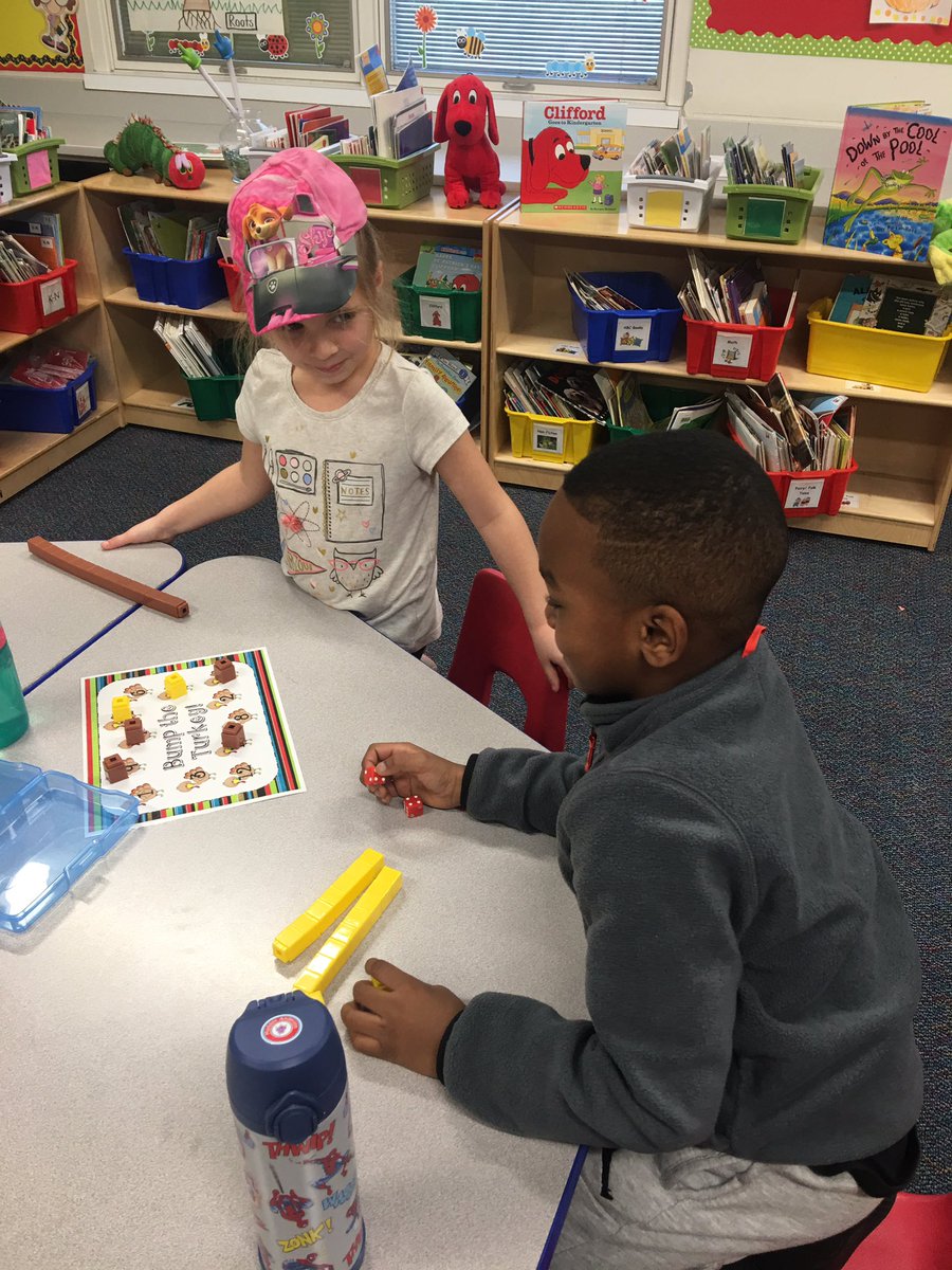 Kindergarten mathematicians learned how to play the addition game bump the turkey today! #DolsenThinkers