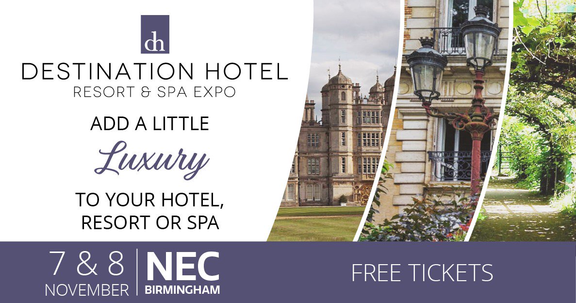 thenec's tweet image. The trade event for the most luxurious &amp;amp; distinguished hotels, resorts, leading golf resorts &amp;amp; innovative spas to find all the inspiration &amp;amp; resources to create the perfect destination. Register for your free @DestinationHRS tickets here: bit.ly/2yAFrlO #DestinationBiz