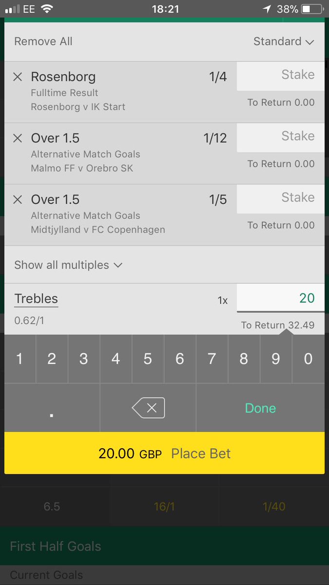 BookieB14765494's tweet image. IN  PLAY ACCA: LETS SMASH A £20-100 CHALLENGE TONIGHT/TOMORROW