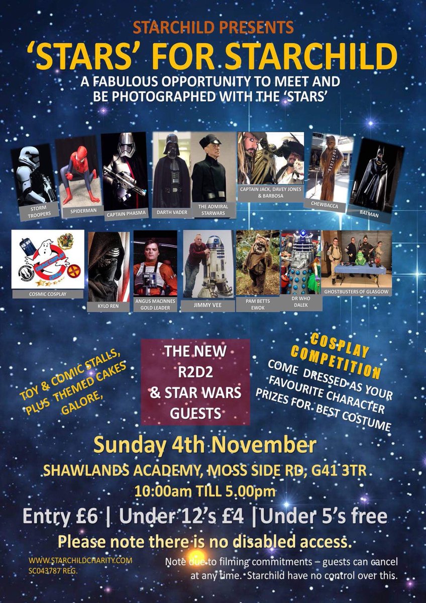 This Sunday if you don’t turn up Lord Vader will come looking for you!!!!