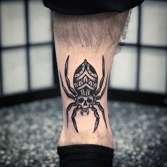 50 Traditional Spider Tattoo Designs For Men  Webs Of Ideas  Traditional  tattoo Tattoos for guys Spider tattoo