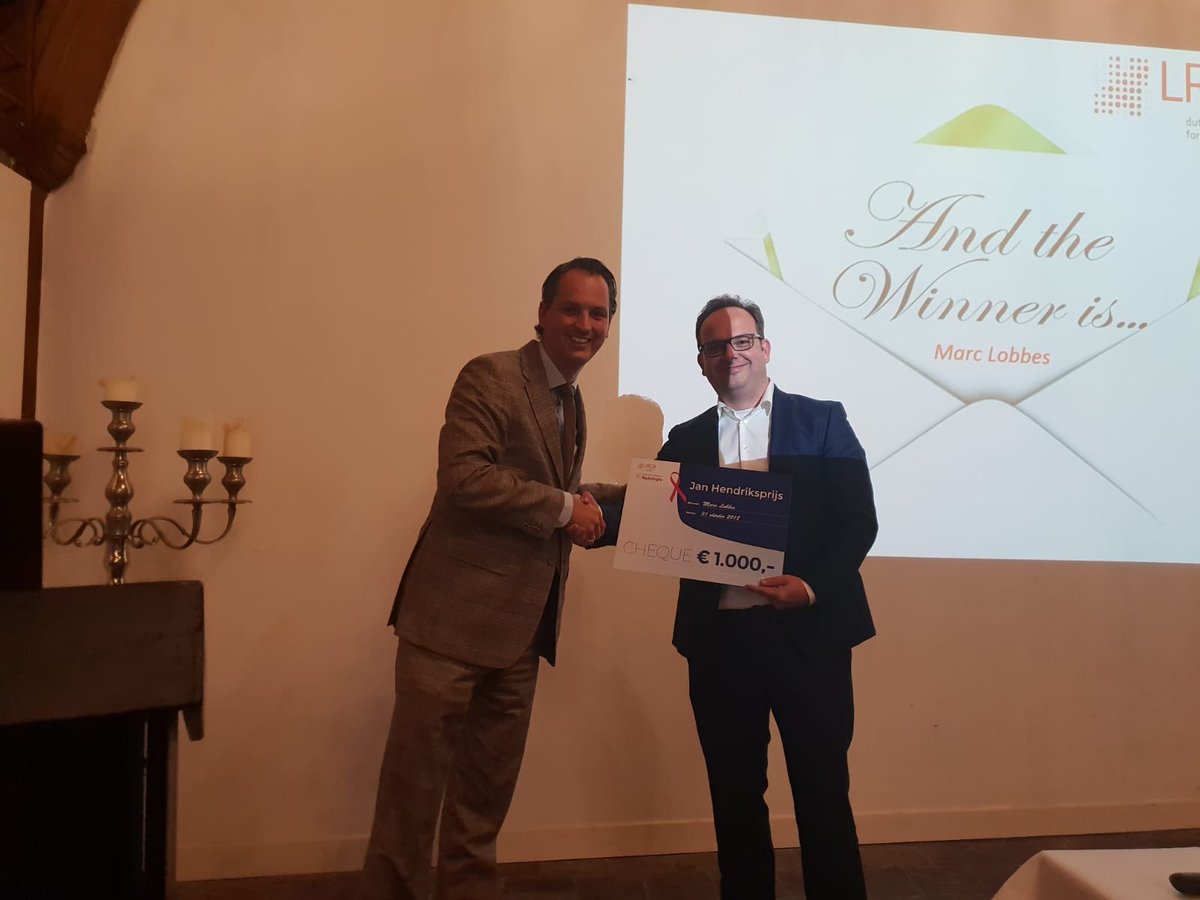 RPijnappel's tweet photo. Marc Lobbes winnaar Jan Hendriks prijs 2018 voor onderzoek op gebied van contrast enhanced mammography #LRCB https://t.co/QshPDmwt4u