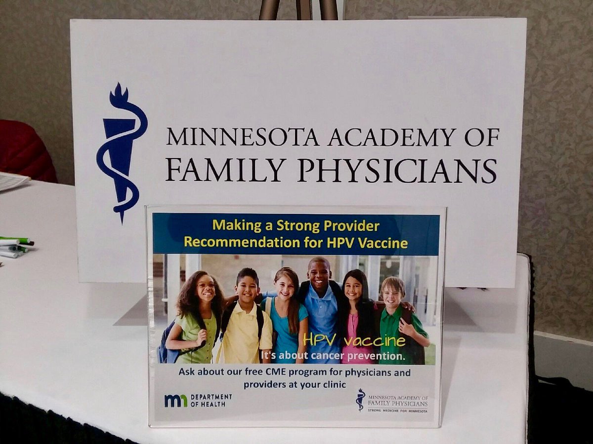 MNFamilyDocs's tweet photo. We're at the @mnhealth Got Your Shots? Immunization Conference today & tomorrow (https://t.co/Eijf0Fryve). Stop by the @MNFamilyDocs booth & learn how you can improve #HPV vaccination rates at your clinic. We hope to see you. #ImmunizeMN #PrimaryCare https://t.co/vp6HUv2Ysa