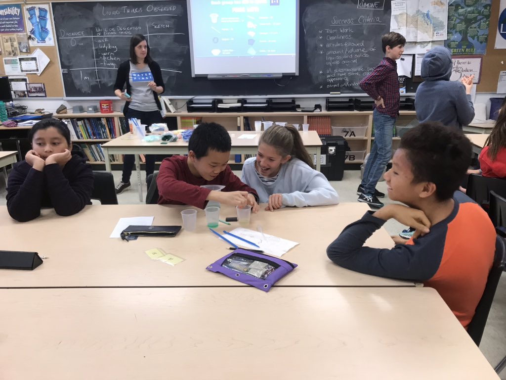 LEAP2learn2018's tweet photo. Separating mixtures and solids...trying to help Grassy Narrows...THANK YOU Water First #LEAP2learn #ugdsb #ricksonscitech #ricksonwolves https://t.co/2GDbYBgRjm