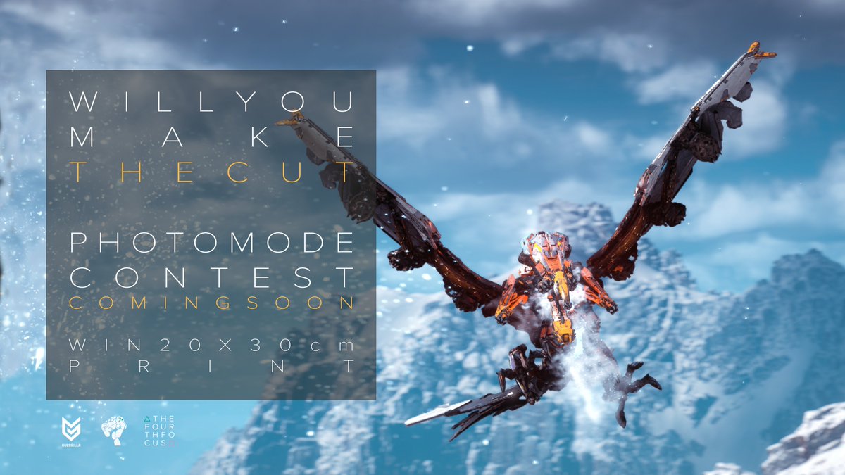 TheFourthFocus's tweet photo. The Frozen Wilds is 1yr old next week! To celebrate here's a new photomode contest 📸🏆

Will you make "The Cut"?
▫️#HZDTheCutContest coming soon
▫️Win a 30 x 20cm mounted print

The DLC is not required to enter but at 60% off on the EU PS Store, there's no better time to jump in https://t.co/FtjapE9HYa