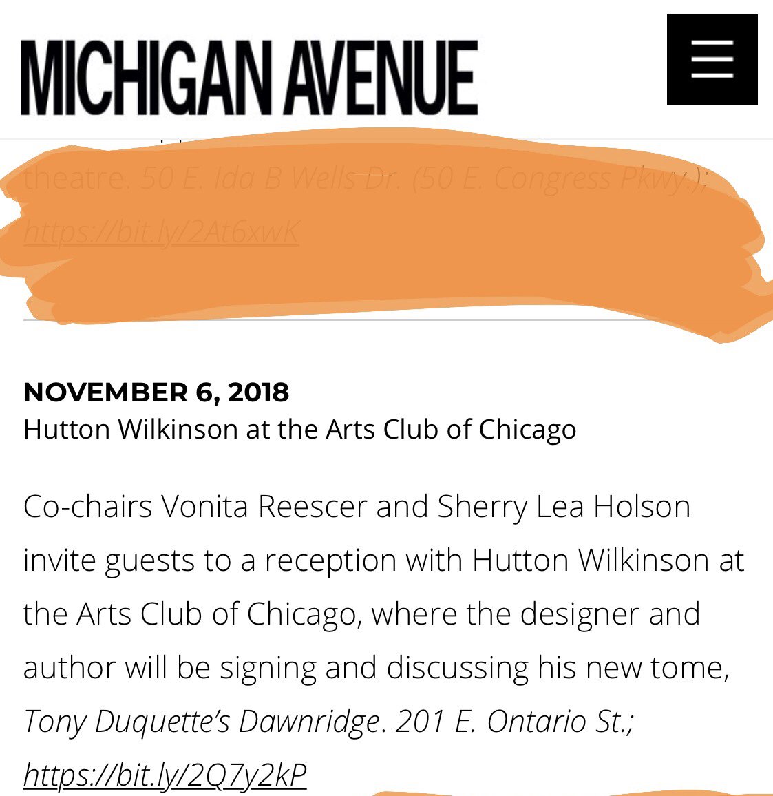 Thank you Michigan Avenue Magazine ! 
#events #gala #dawnridge @TonyDuquette 
<a href="/VonitaReescer/">vonita reescer</a>