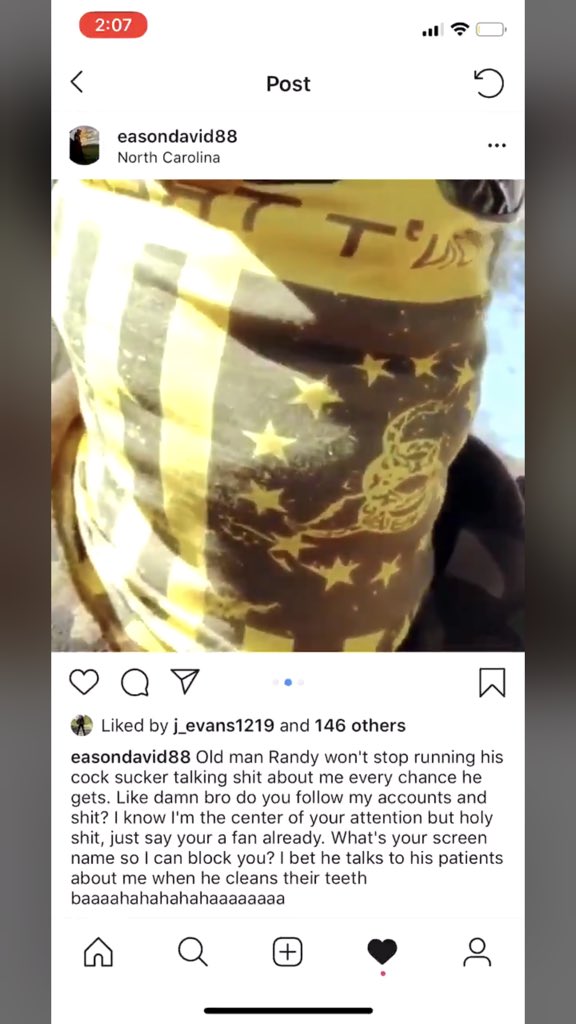 not_PC_RN's tweet photo. @mjfree @realDonaldTrump Yet you continue your financial support of this...#BeTheChange #StandAgainstBullying #EasonAssault #LiveyourPrincipals #FiretheEasons https://t.co/9QqdDVfyzC