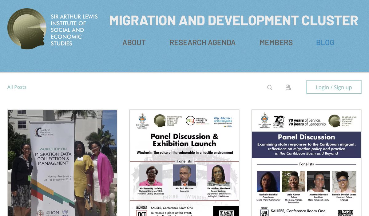 Migration and Development Cluster SALISES tweet media