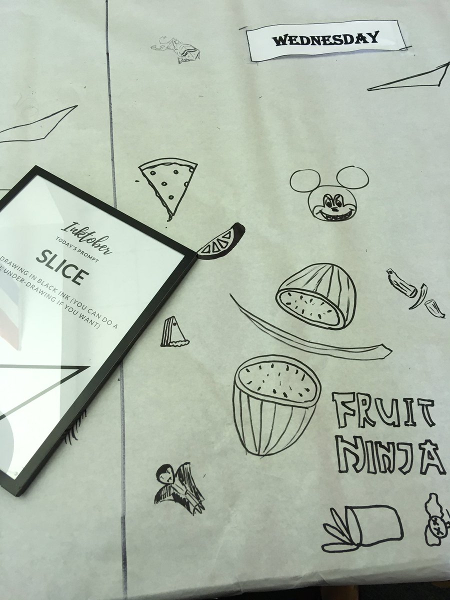 It’s been fun #Inktober ! #eastmakers @ECHHSArt