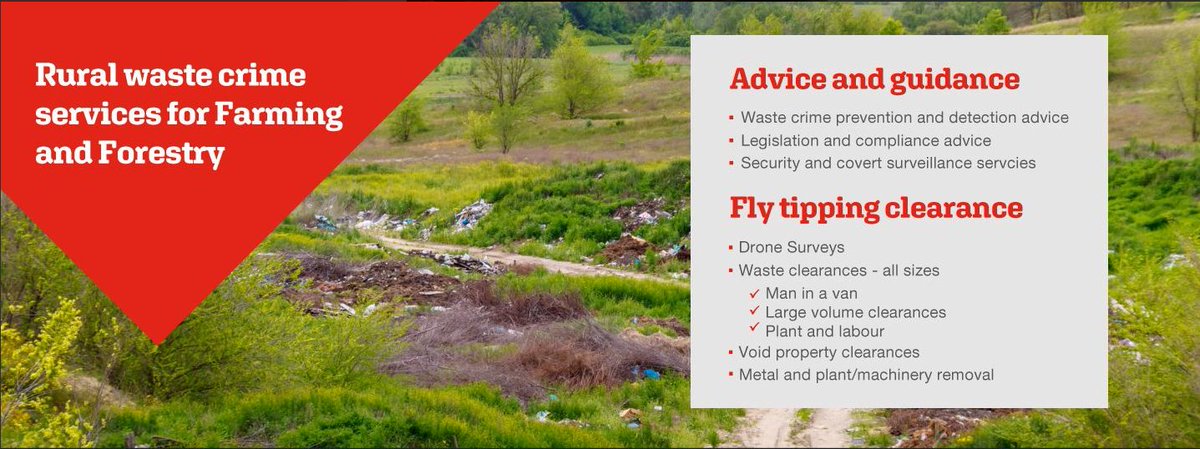 Did you know? Our OneCall also provides advice, guidance and fly tipping services on rural waste crime for Farming and Forestry. Get in touch today by calling 0800 55 11 22 #keeptheregionclean #recycle #waste ♻️♻️♻️