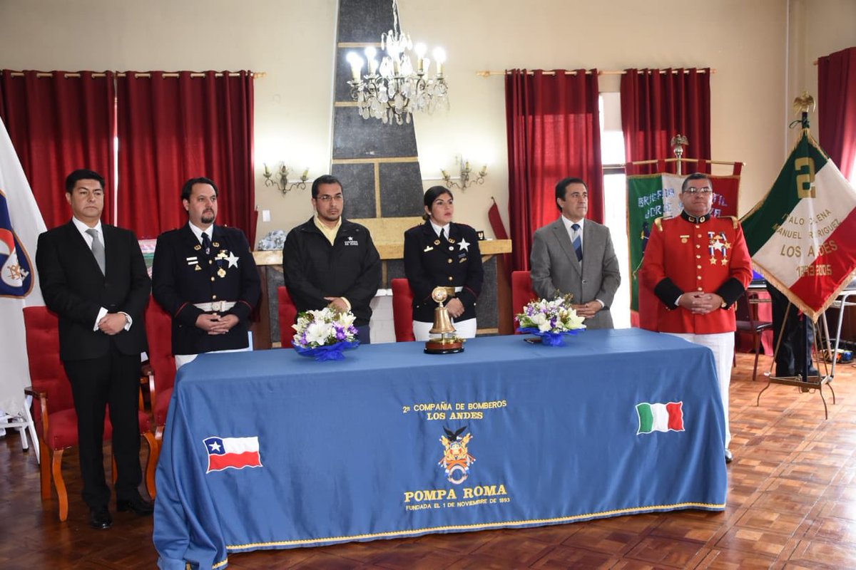 Acompañando a los voluntarios de la segunda compañía de Bomberos de Los Andes en un nuevo aniversario. Muchas Felicidades!