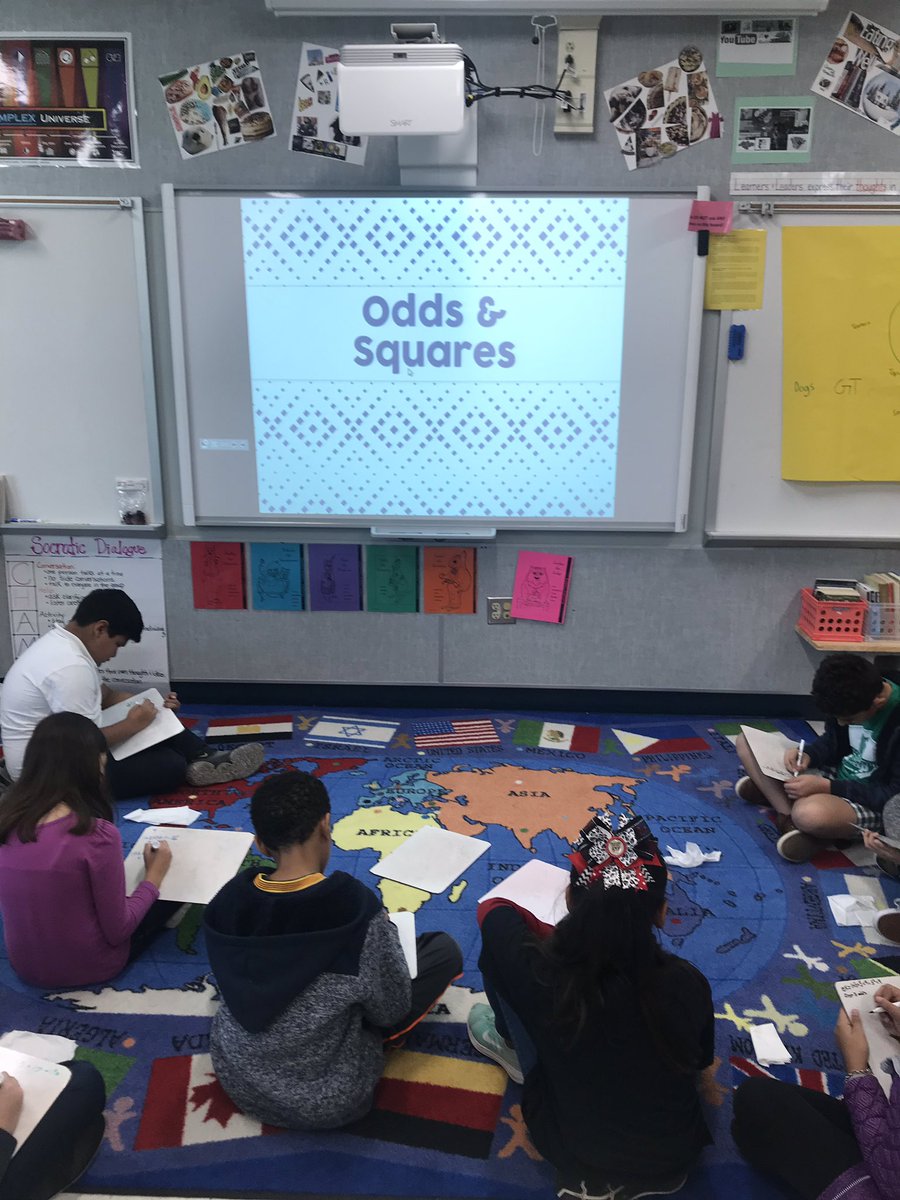 OakMeadowGT's tweet image. @IanAByrd 5th graders figured out the “why” to the odds and square in #mathcuriosities. #neisdgt #RootEdOakMeadow #RootEdLarkspur