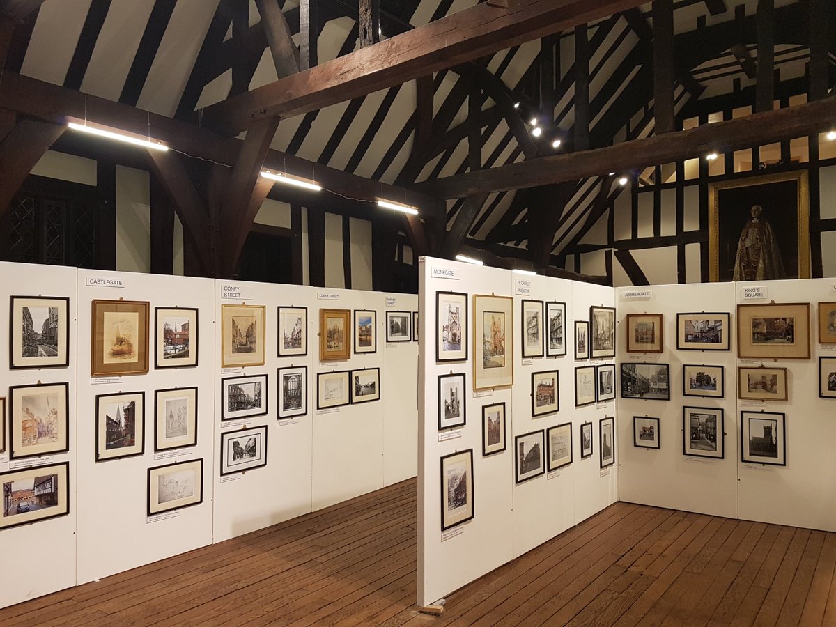 Streets_of_York's tweet photo. We had a great turnout at our exhibition last night! Thank you @Intandemcomms &amp; @AJLawTalk 

Now open weekdays 2:30-4:30pm until 22nd November, at St William’s College, #York . Admission: £12 pp &amp; under 16’s are free. 

Buy the book online for £30 https://t.co/WhME1hGbZ8 https://t.co/H7m9C0d46k
