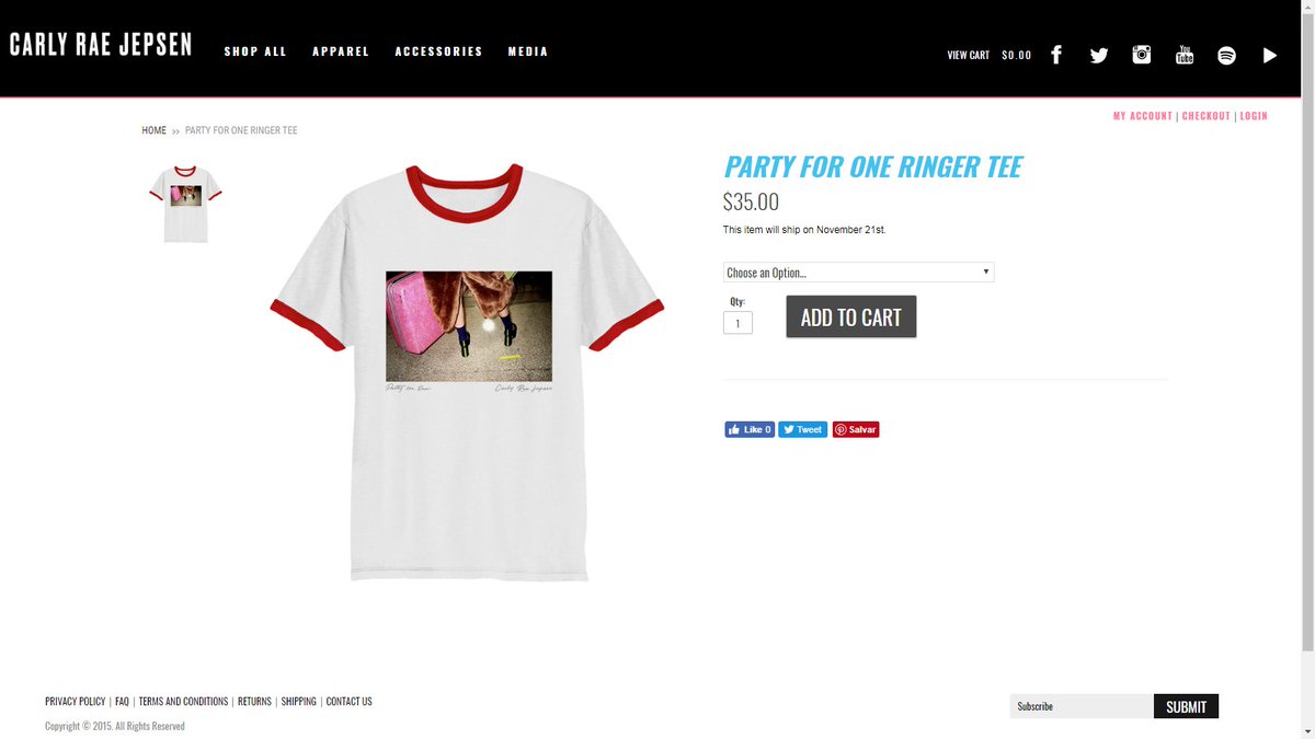 carlyraejcombr's tweet photo. A loja oficial da Carly foi atualizada com os produtos de #PartyForOne: https://t.co/5RhPlfq3eC https://t.co/V2oEuxtn95