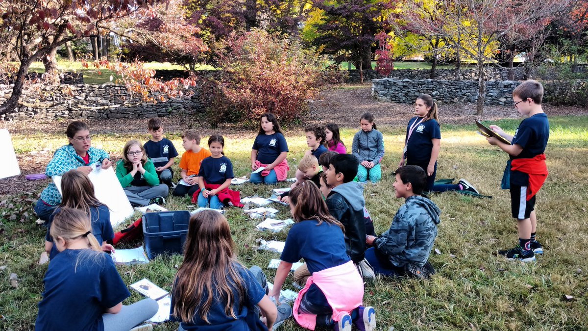 Enjoying a gorgeous day at Blandy!!