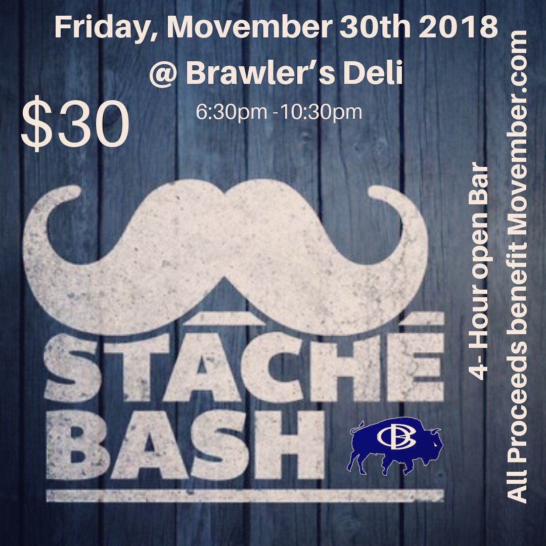BuffaloRFC's tweet image. Happy @movember everyone. Again this year the men of @BuffaloRFC will be participating in #movember to raise funds and awareness for men’s health initiatives. At the end of Movember we will be hosting our annual #StacheBash