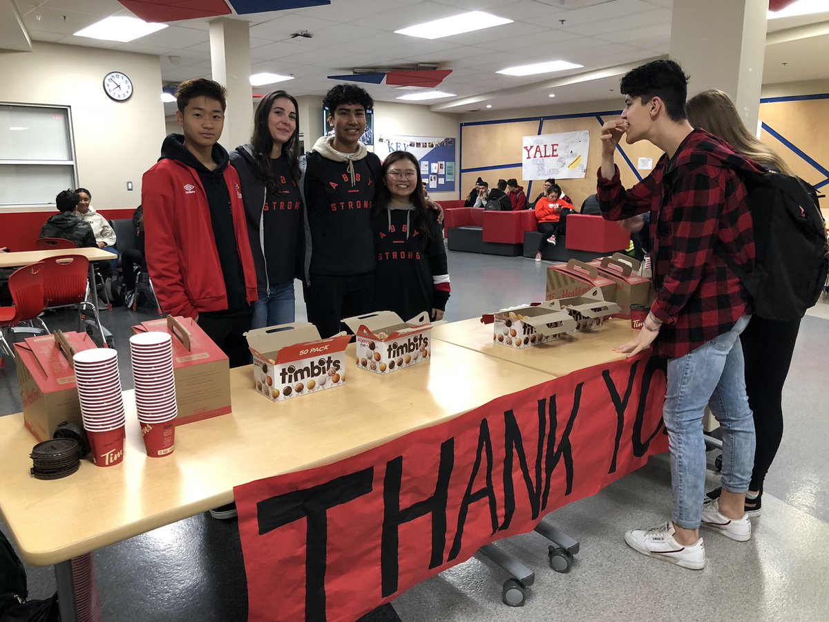 Thank you Abby for your random acts of kindness this morning. #Abbystrong