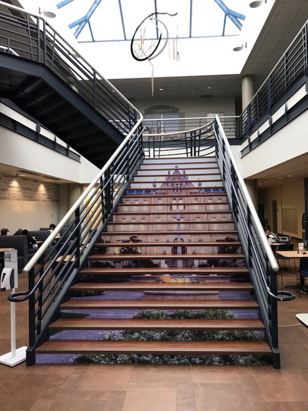 The #StMU University Center is getting a little upgrade. Just try not to stare at our stairs. 😍
