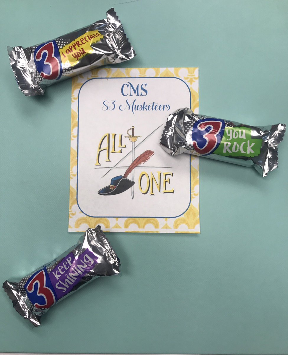 makingthemarks's tweet photo. #CelebratetoMotivate the 83 Musketeers at CMS! Thankful and blessed we are โAll for one and one for all!โ #MakingTheMarks #MakeItCount #EveryTeacherEveryDay https://t.co/4z7YyEZOU0