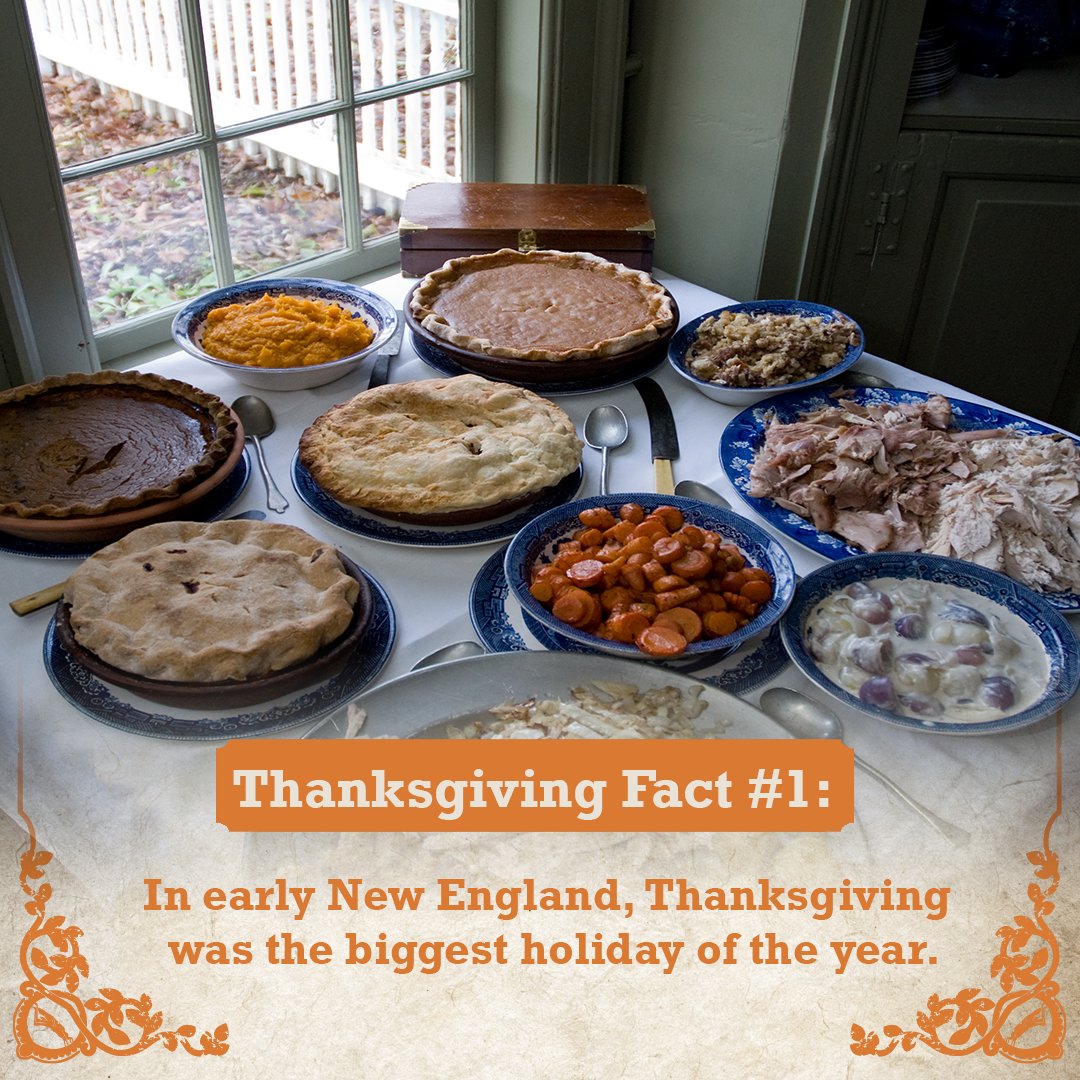 oldsturbridge's tweet photo. First up – let’s just set the stage. In early New England, Thanksgiving was the biggest holiday of the year, as Christmas wasn’t even celebrated by order of the Puritans who settled the region. https://t.co/OmHq8zjTpW