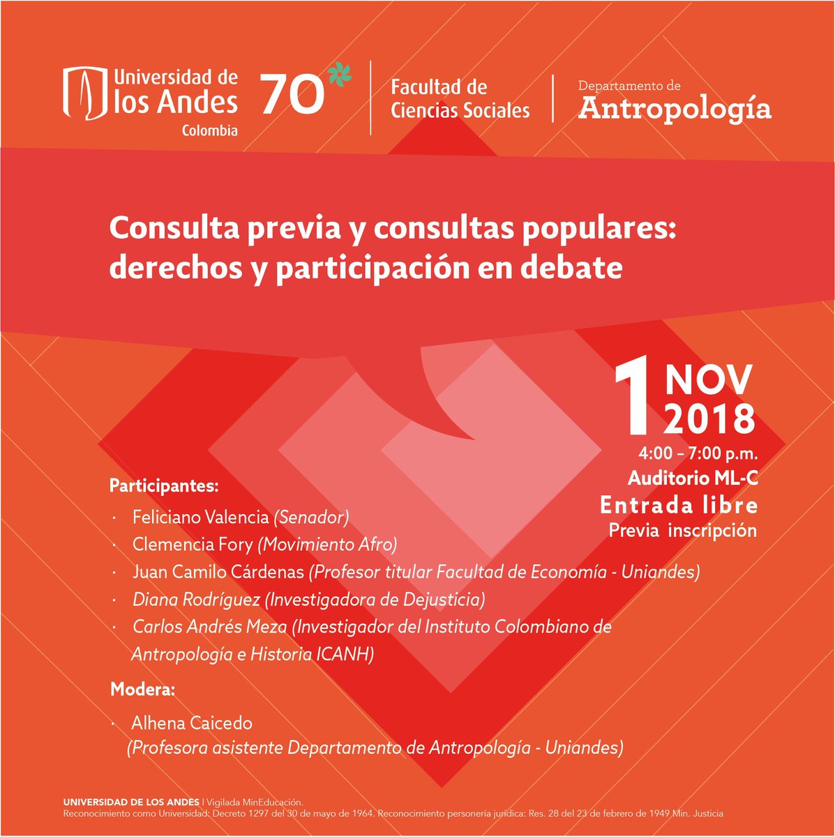 alhena_caicedo's tweet photo. Hoy a las 4pm #ConsultaPrevia #Acant #Uniandes #icanh @JuanHoughton @DonkaAt @twmensajero @elcarlosjuan https://t.co/0nHActgUae