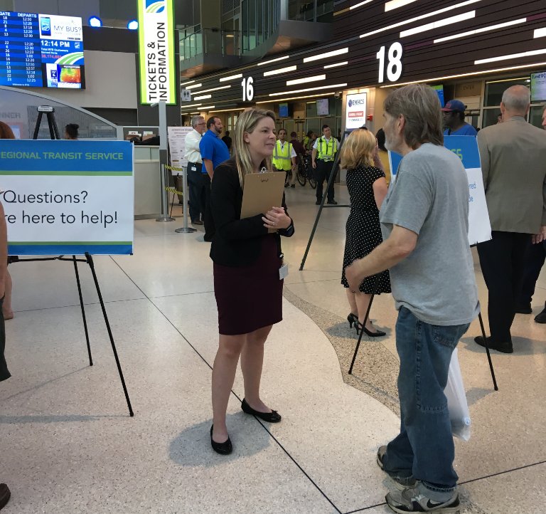 Join us today! For our Enjoy the Ride Customer Open House at the Transit Center. Two Sessions at Noon &amp; 5pm. Visit myRTS.com for details!