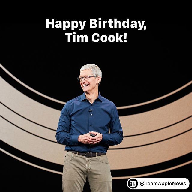 Happy 58th Birthday, Tim Cook!   