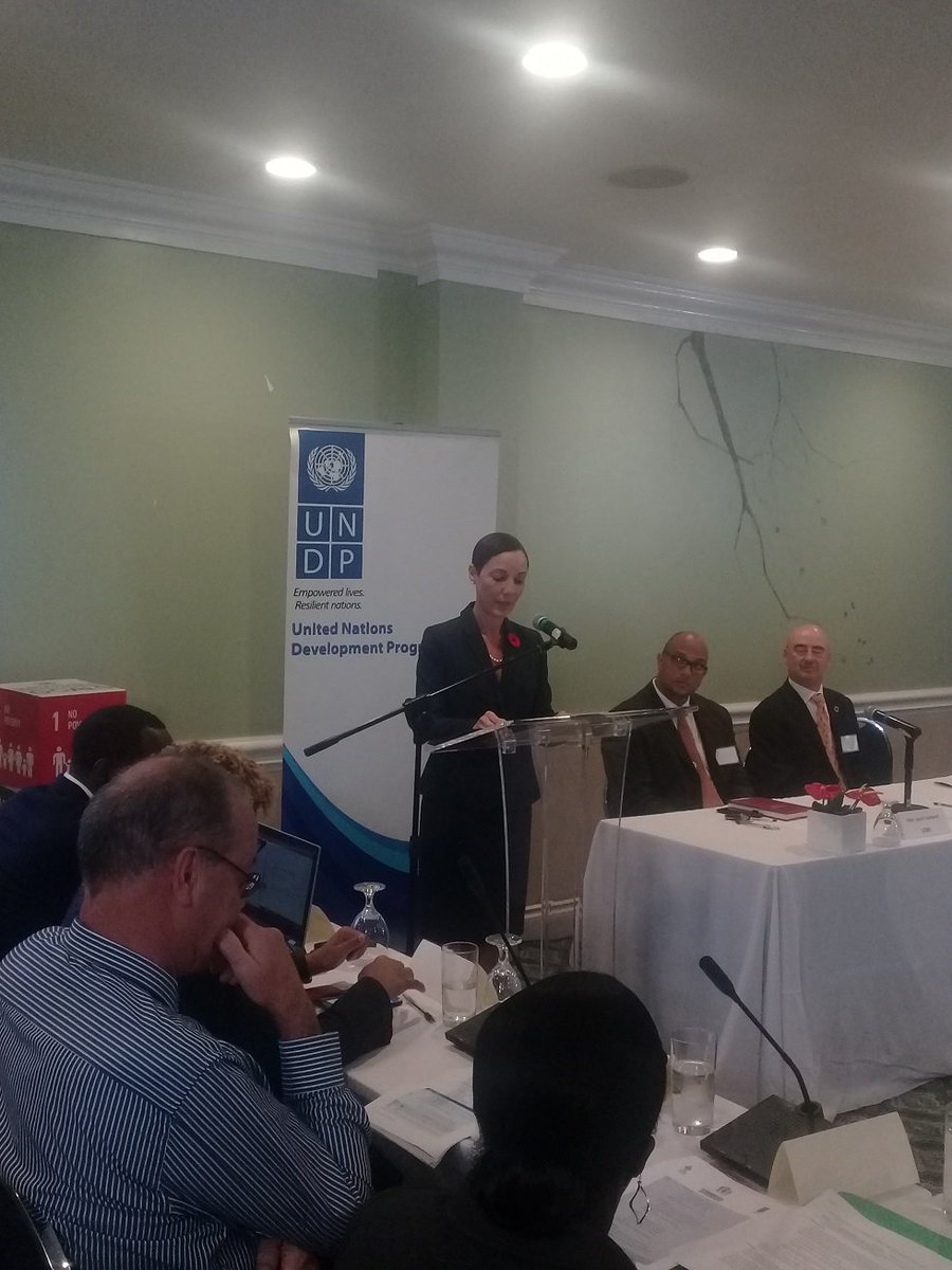 UNDPJamaica's tweet photo. There is no shortage of resources required for SDG implementation. We must be deliberate and targeted in our approach - Minister or Foreign Affairs and Foreign Trade - Sen. the hon. Kamina Johnson Smith #2030Workshop
#SustainableSolutions @PNUDLAC https://t.co/qWvC3X0rBo
