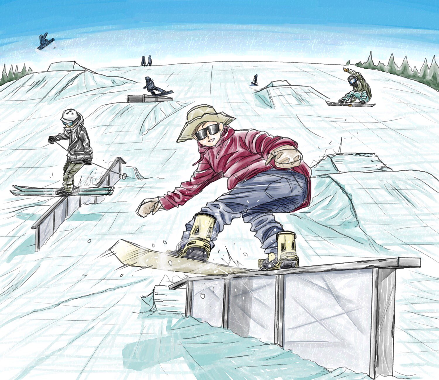 𝑴𝑼𝑺𝑨𝑺𝑯𝑰 님의 트위터 星野リゾート アルツと猫魔スキー場のパンフにイラスト描きました お近くの方はぜひどーぞ T Co Sjdj7pvhcg 트위터