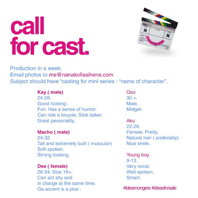 Do you want to be in a mini series? Are you a good actor? Hit us up! 😁 #creativeagency #creativespaces #agencylife #nkacc #advertising #advertisingagency #creativespaces #ad