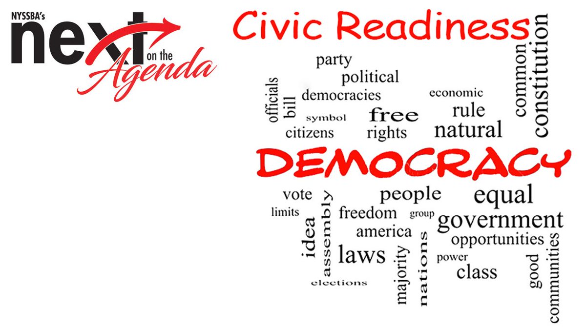 nyschoolboards's tweet photo. Next on the Agenda: civics readiness indexes for school districts. Find out more here: https://t.co/6a3UhYFJG3
#studentengagement #civicslessons https://t.co/COXeEbtsKf