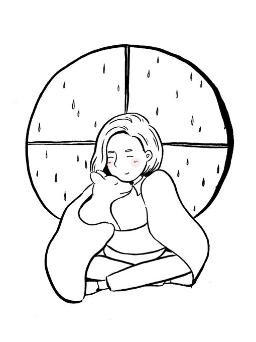 day 21: what comforts you?

my dog, the sound of rain, a warm blanket on a cold day 
- @sariibearr 

#inktober #inktober2018 
#31daysofcomfort 