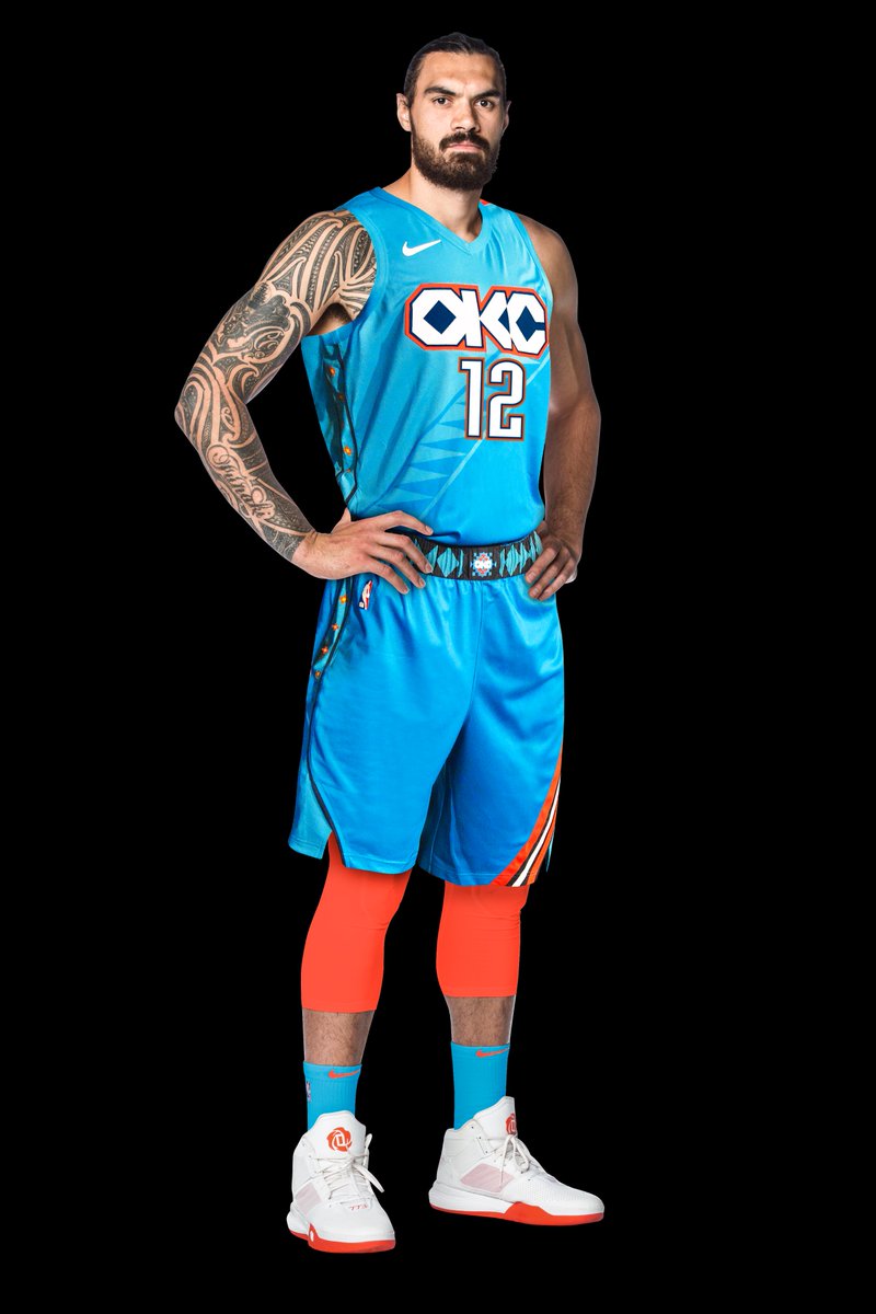 royceyoung's tweet image. The Thunder get a 10/10 on these. Absolutely fantastic. They&apos;ll wear them the first time on Nov. 14 against the Knicks.