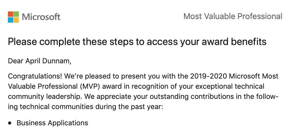 aprildunnam's tweet image. My heart is about to beat out of its chest right now. I am so grateful and honored to become a part of this community #MVPBuzz #PowerApps #MicrosoftFlow Thanks to everyone that&apos;s helped me along the way. Too many people to tag but you know who you are!