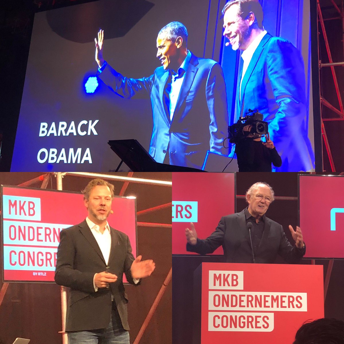 #MKB ondernemerscongres, Ben Tiggelaar. Altijd: luisteren, testen en contact. Dapper zijn. Joop van den Ende geeft zn levenslessen. Dromen leven. Eens ondernemer altijd ondernemer. #MKBOC 
#rtlz #entrepreneur #innovation #perspectives #vanallemarktenthuis