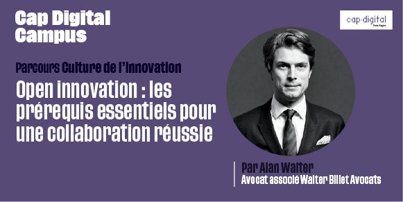 Cap Digital (@cap_digital) on Twitter photo Les enjeux des projets d'#OpenInnovation n'auront plus de secret pour vous ! Retrouvez <a href="/Alan_Walter/">Alan Walter</a> le 28 nov pour la formation, "Open innovation : les pré-requis essentiels pour une collaboration réussie " ! 💡 #capcampus
Pour s'inscrire, c'est ici 👉 bit.ly/campus-open-in… Les enjeux des projets d'#OpenInnovation n'auront plus de secret pour vous ! Retrouvez <a href="/Alan_Walter/">Alan Walter</a> le 28 nov pour la formation, "Open innovation : les pré-requis essentiels pour une collaboration réussie " ! 💡 #capcampus
Pour s'inscrire, c'est ici 👉 bit.ly/campus-open-in…