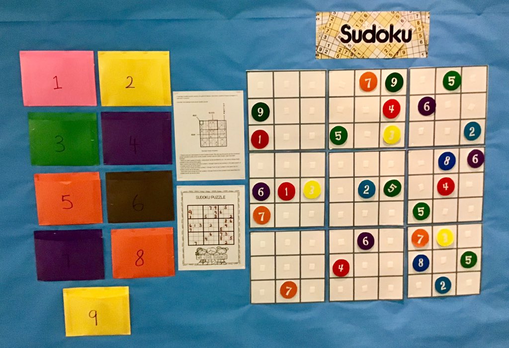 BloorviewSchool's tweet image. Looking for a good brain challenge? Our Intermediate Resource class has posted #Sudoku boards to challenge students, staff and visitors! Come play 😀
#logicbased #game #learningisfun #STEM #DreamLearnGrow