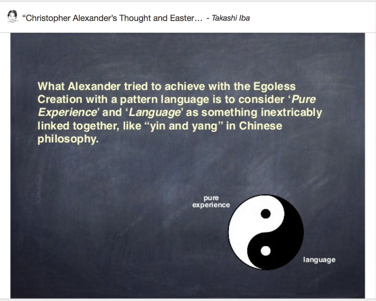 Helene Finidori (@helenefinidori) on Twitter photo Great talk by <a href="/taka_iba/">Takashi Iba</a> <a href="/takashiiba/">井庭 崇(いば たかし)</a> on Christopher Alexander's thoughts and eastern philosophy: slideshare.net/takashiiba/chr…. Excellent workshops andpresentations from the Iba Lab team too! Great talk by <a href="/taka_iba/">Takashi Iba</a> <a href="/takashiiba/">井庭 崇(いば たかし)</a> on Christopher Alexander's thoughts and eastern philosophy: slideshare.net/takashiiba/chr…. Excellent workshops andpresentations from the Iba Lab team too!