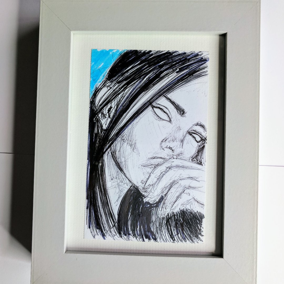 iArtistGlobal's tweet photo. 'Why so Blue?' original A5 artowrk by @BaserbillionArt
See more of his work on iArtist here: https://t.co/JraKj5r5yN https://t.co/6XVulngw1B