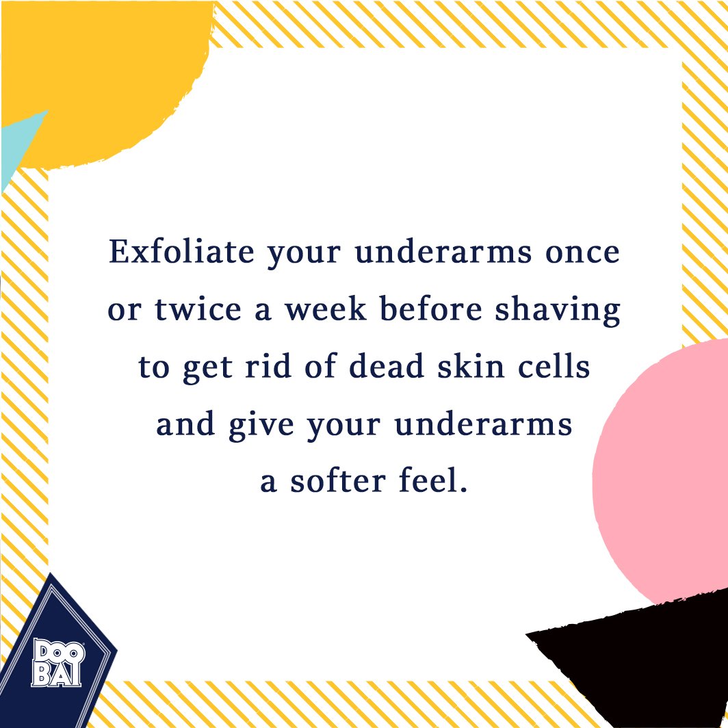 DoobaiNG's tweet photo. You must have wondered how to get that soft, smooth underarm. Here's our #DoobaiTip for you this week.
Have you tried this before?
#DooFresh #Doobai #Skincare #Skin #bodycare #KatesIndustries #workout #gym #fitfam https://t.co/wCELRDzsOC
