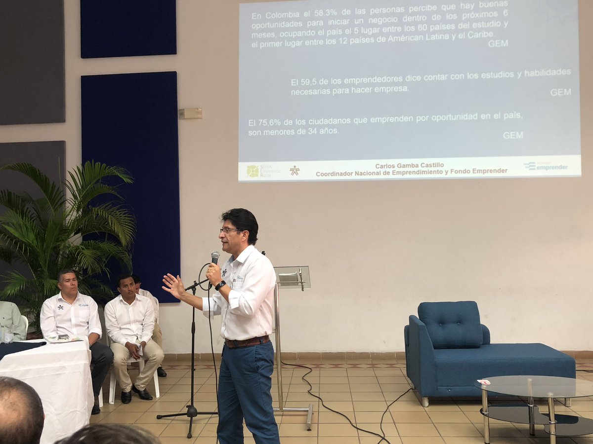 El_Pilon's tweet photo. “El 75.6% de los ciudadanos emprenden por oportunidad en el país son menores de 34 años” expresó Carlos Arturo Gamba, coordinador Nacional de Emprendimiento y Fondo Emprender del Sena.
#ForosElPilón
#CodazziEmprende https://t.co/iLnbu0aUy0
