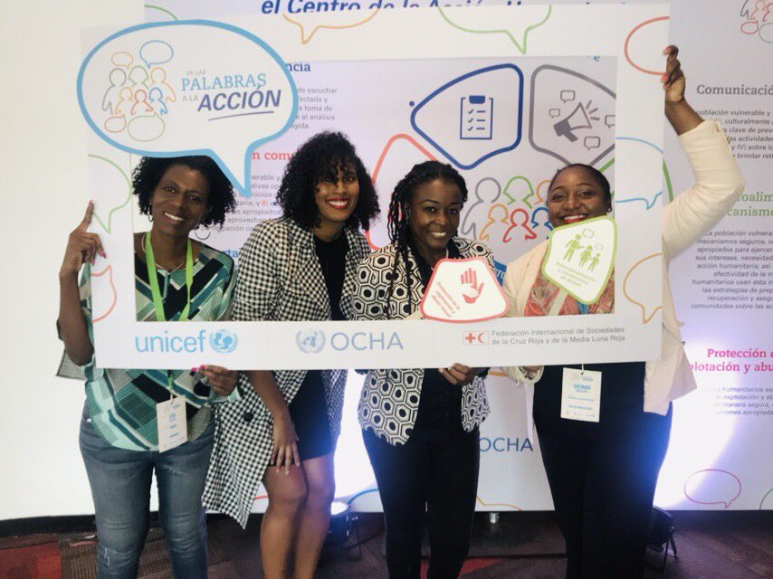 SheniahA's tweet image. British Virgin Islands, Barbados and Trinidad and Tobago represented at UNICEF, IFRC and OCHA From Words to Action Panama City, Panama October 29-Nov 1 2018. #delaspalabrasalaaccion #fromwordstoaction