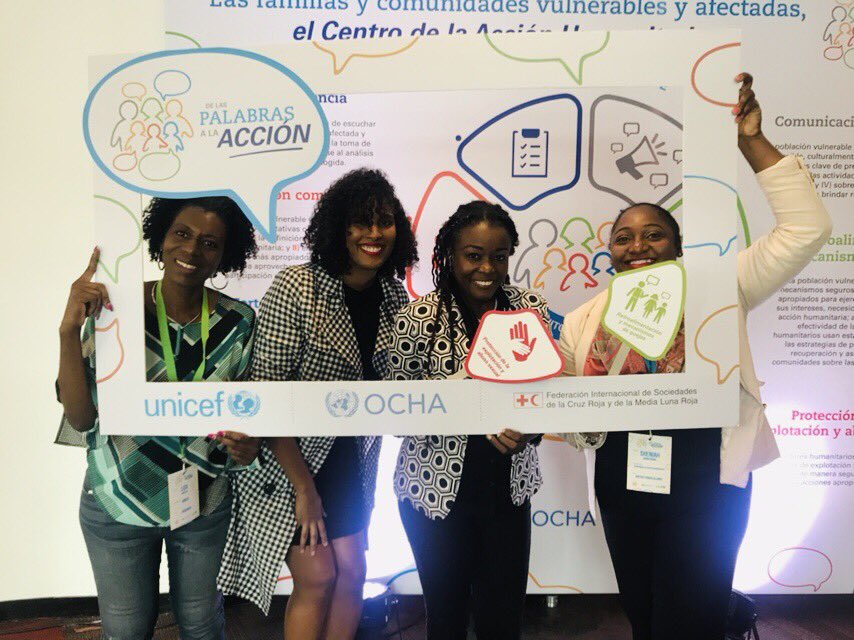 SheniahA's tweet image. British Virgin Islands, Barbados and Trinidad and Tobago represented at UNICEF, IFRC and OCHA From Words to Action Panama City, Panama October 29-Nov 1 2018. #delaspalabrasalaaccion #fromwordstoaction