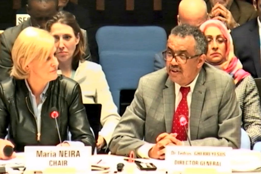 yassentch's tweet image. .@DrTedros @who mentions #airpollution convention to address #CleanAir4Health.
Also the conference outcome documents adequately quote @Schwarzenegger
"Let's terminate air pollution"
#BreatheLife