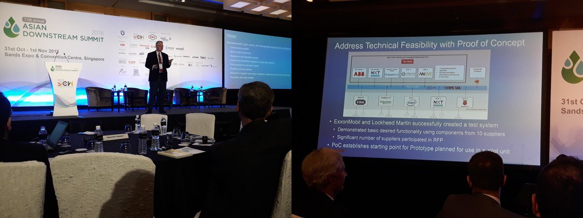 bobgill's tweet photo. A progress update on the Open Process Automation (OPA) initiative from Bradley Houck of @exxonmobil at the Asian Downstream Summit today here in Singapore.
#ADS18 @arc_advisory https://t.co/TVaRWgvp7s