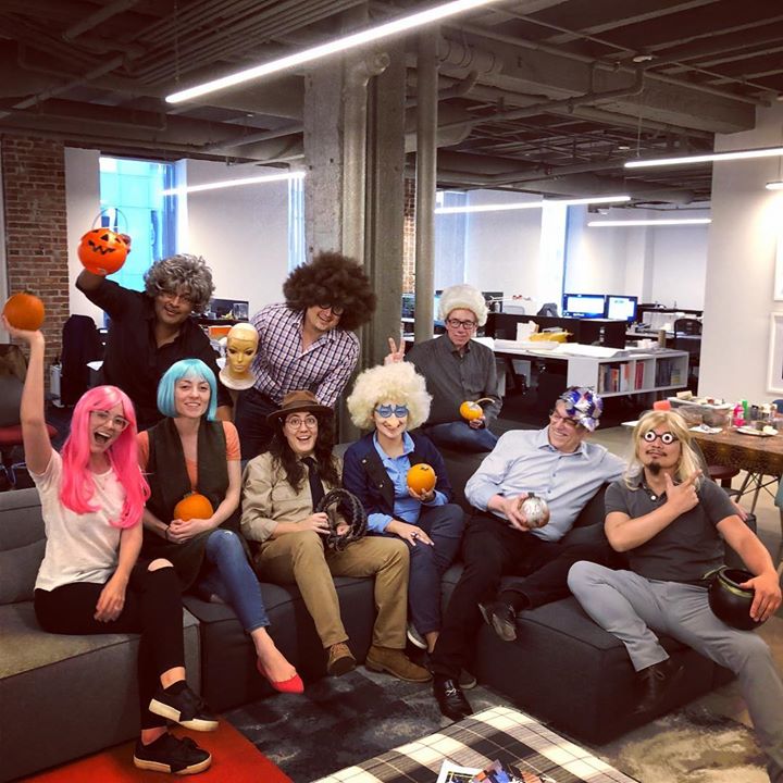 wirtdesigngroup's tweet photo. We were all wigging out last night here at Wirt cause it’s #Halloween🎃 🙌
#wirtdesigngroup #HappyHalloween #wigsgallore #indianajones #futurama #almost #frobros #funattheoffice https://t.co/IdlS4MDUyX