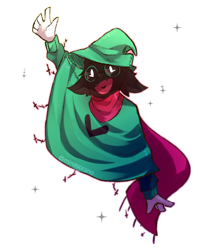 #DELTARUNE. including Ralsei and Seam!The game so far is adorably awesome! 