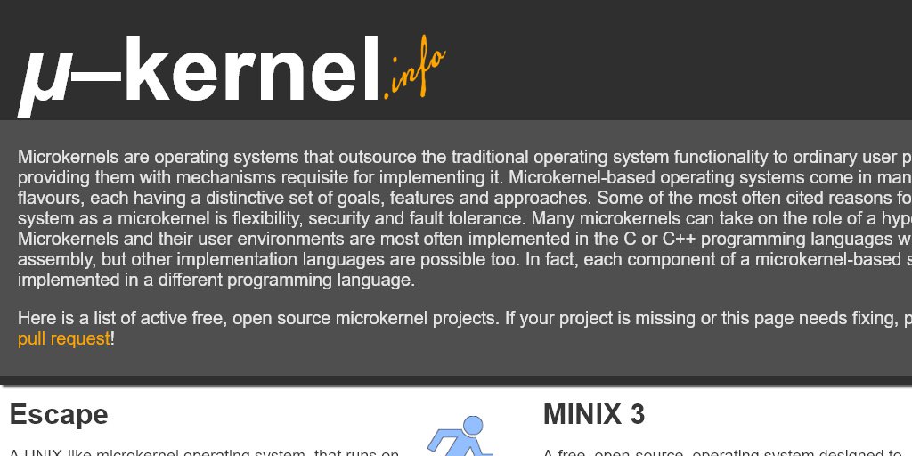 taswarbhatti's tweet image. #Microkernels The component-based operating #systems compsci programming virtualization | bit.ly/2FIiEGv
