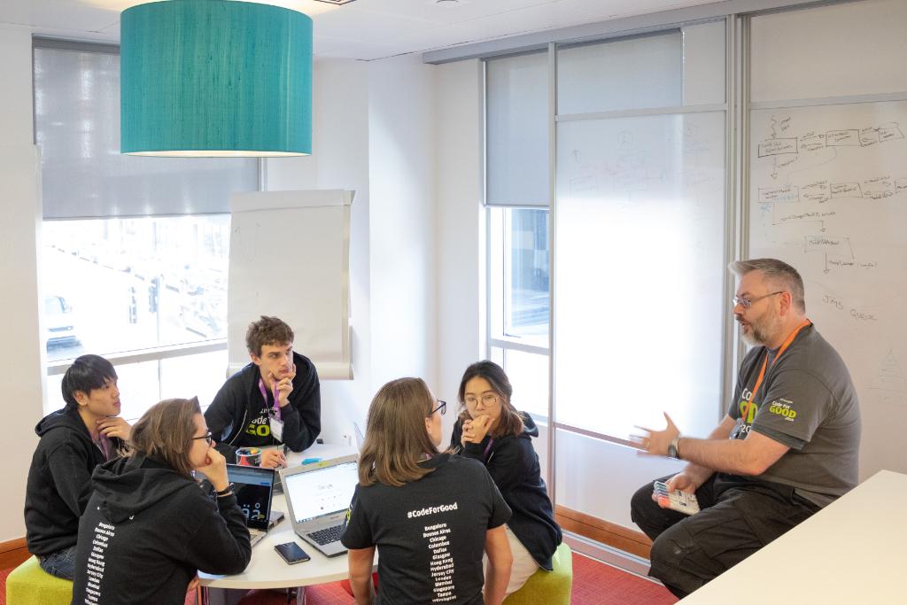 jpmorgan's tweet image. Hearts and minds were focused on creating solutions for @Health_in_Mind, @CwC_UK, and @ArtlinkEdin at our #CodeForGood challenge in #Glasgow.