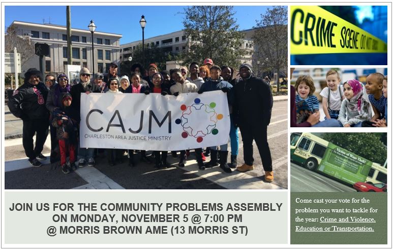 CAJMrevolution's tweet photo. *JOIN US MONDAY ~ CAJM's Community Problems Assembly*
Come hear updates about our ongoing work and testimonies on the problems of Crime and Violence, Education, and Transportation then caucus and vote for the problem we want to work on together this year.  https://t.co/HpkceEmgUG https://t.co/lqVgHNDll6